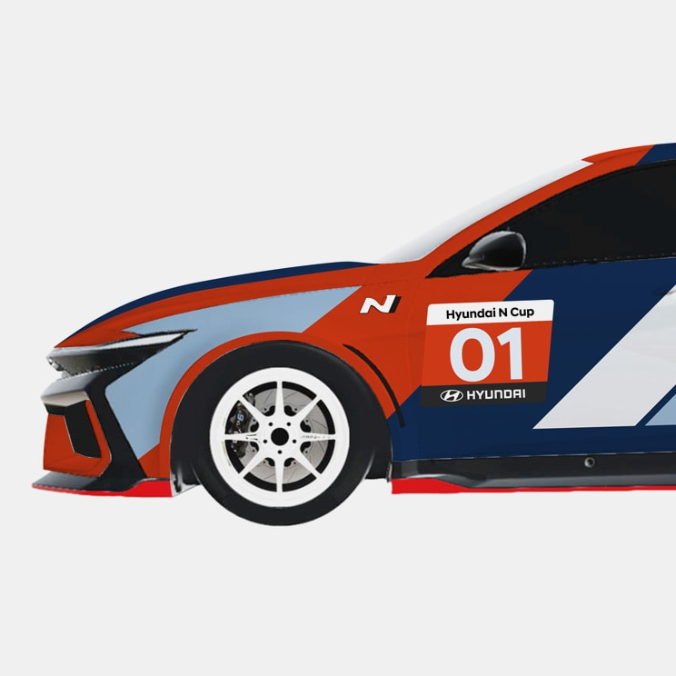 Elantra TCR Edition left front photo